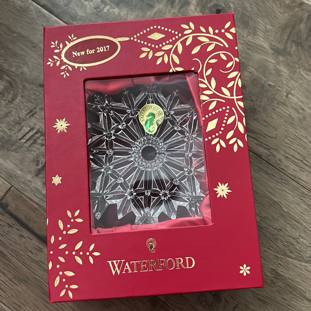 NWT Waterford Crystal 2017 Snowflake Ornament